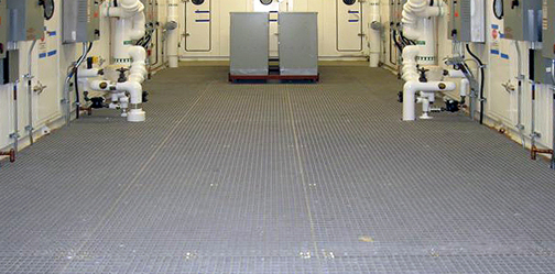 Royal Jubilee Hospital Interior Room using Fiberglass Grating