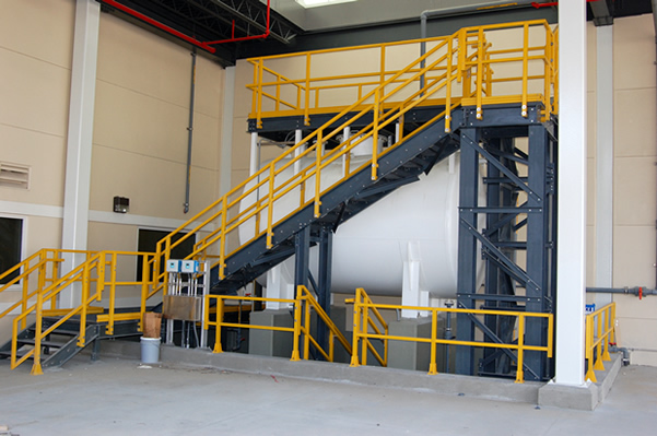FRP Staircase at Reverse Osmosis Plant in Cape Coral Florida